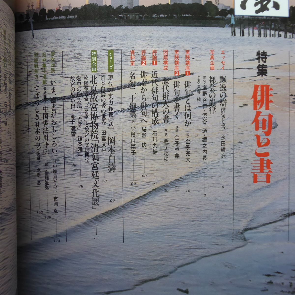 d9/雑誌「墨」第80号【特集：俳句と書/芸術新聞社】岡本白濤/北京・故宮博物院「清朝宮廷文化展」/百九歳、藤原楚水翁の書_画像4