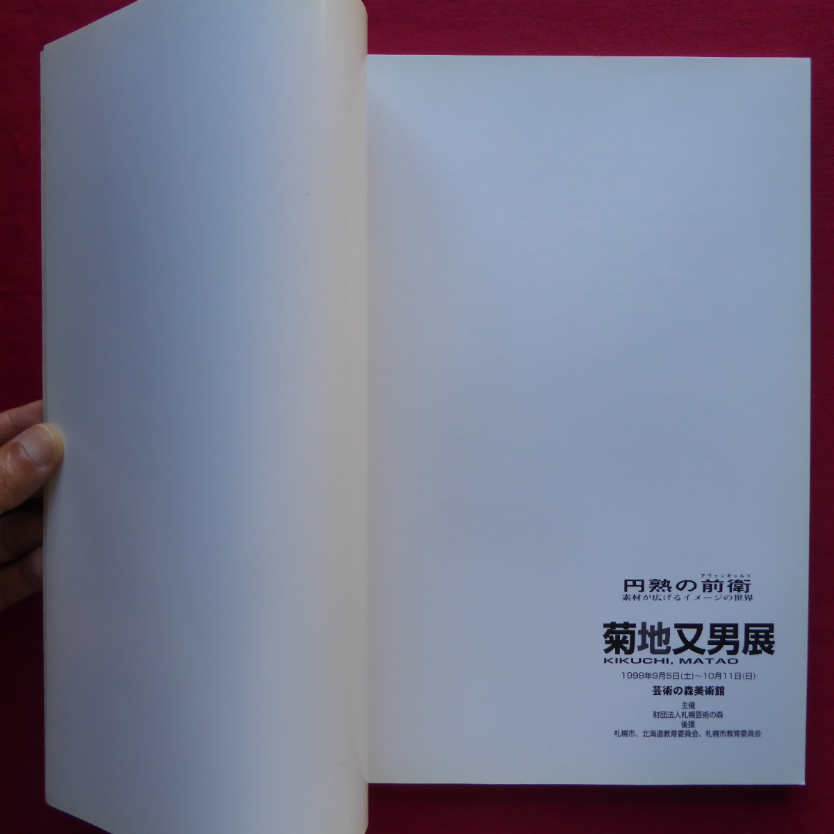 w18図録【菊地又男展 円熟の前衛-素材が広げるイメージの世界/1998年・芸術の森美術館】資料編/年譜/主要文献/作品リスト_画像3