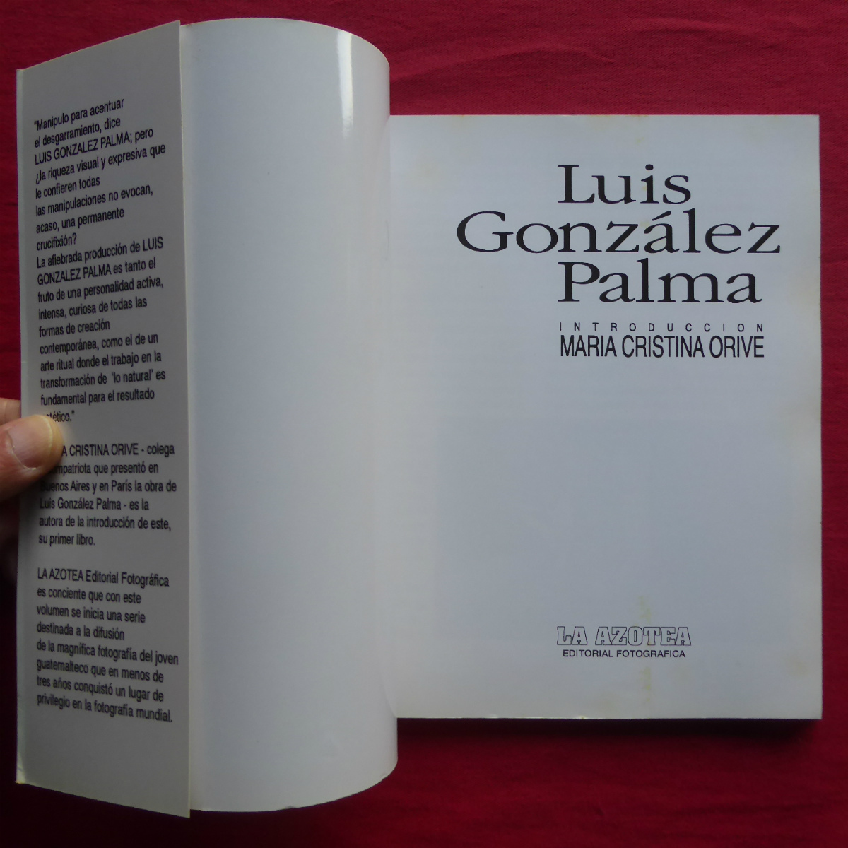 p11/洋書【ルイス・ゴンザレス・パルマ写真集：Luis Gonzalez Palma/1993年・La Azotea】_画像3