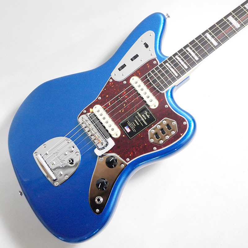 （訳ありセール 格安） Anniversary 60th Fender Jaguar, Blue〈フェンダーUSAジャガー3.97kg〉 Placid Lake Mystic Fingerboard, Rosewood ジャガー