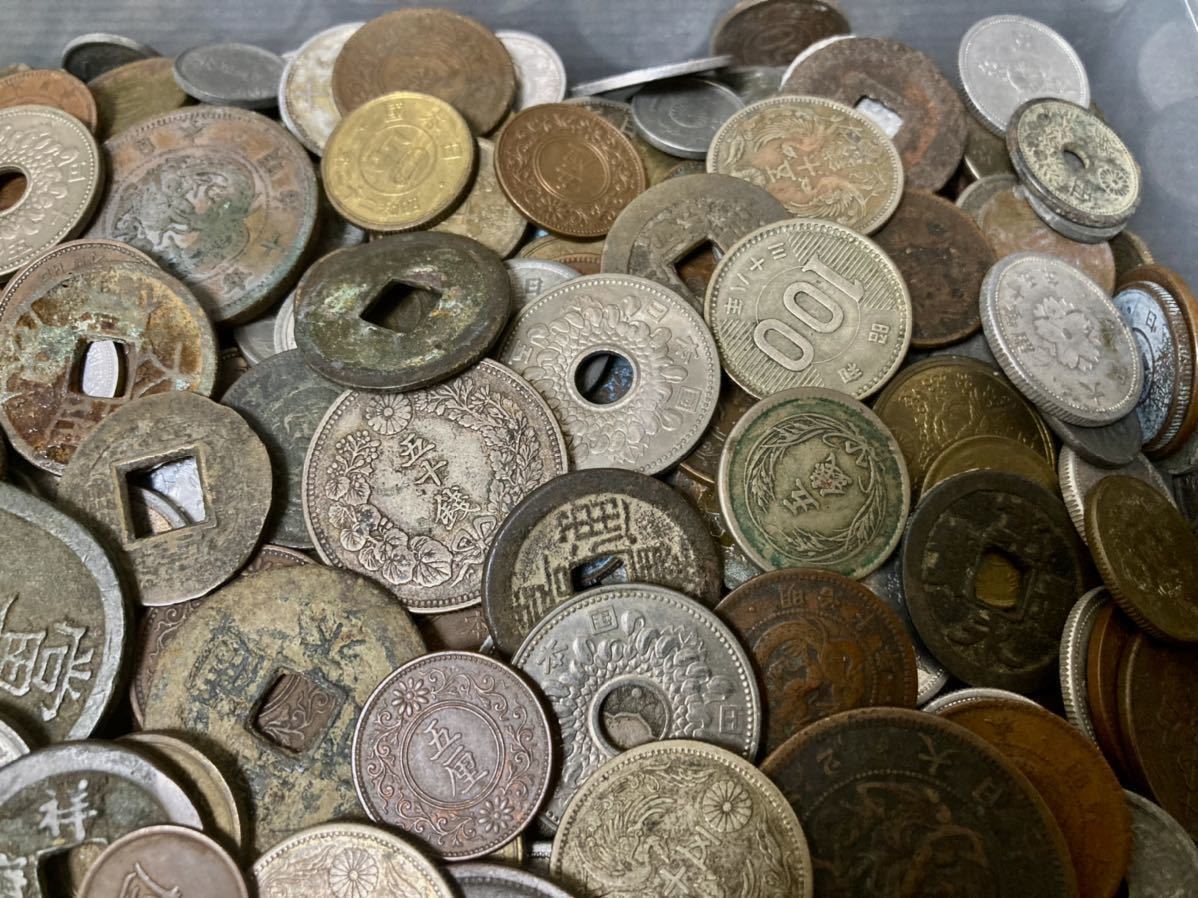 ◇必見◇日本古銭 まとめ 2kg以上!1円スタート 50銭銀貨 五十銭銀貨
