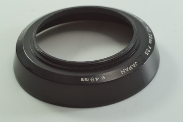 CAP-04郡『送料無料 キレイ』MINOLTA ミノルタ MD28mm F2.8 MD28mm F3.5用 レンズフード（49mm径）の画像3