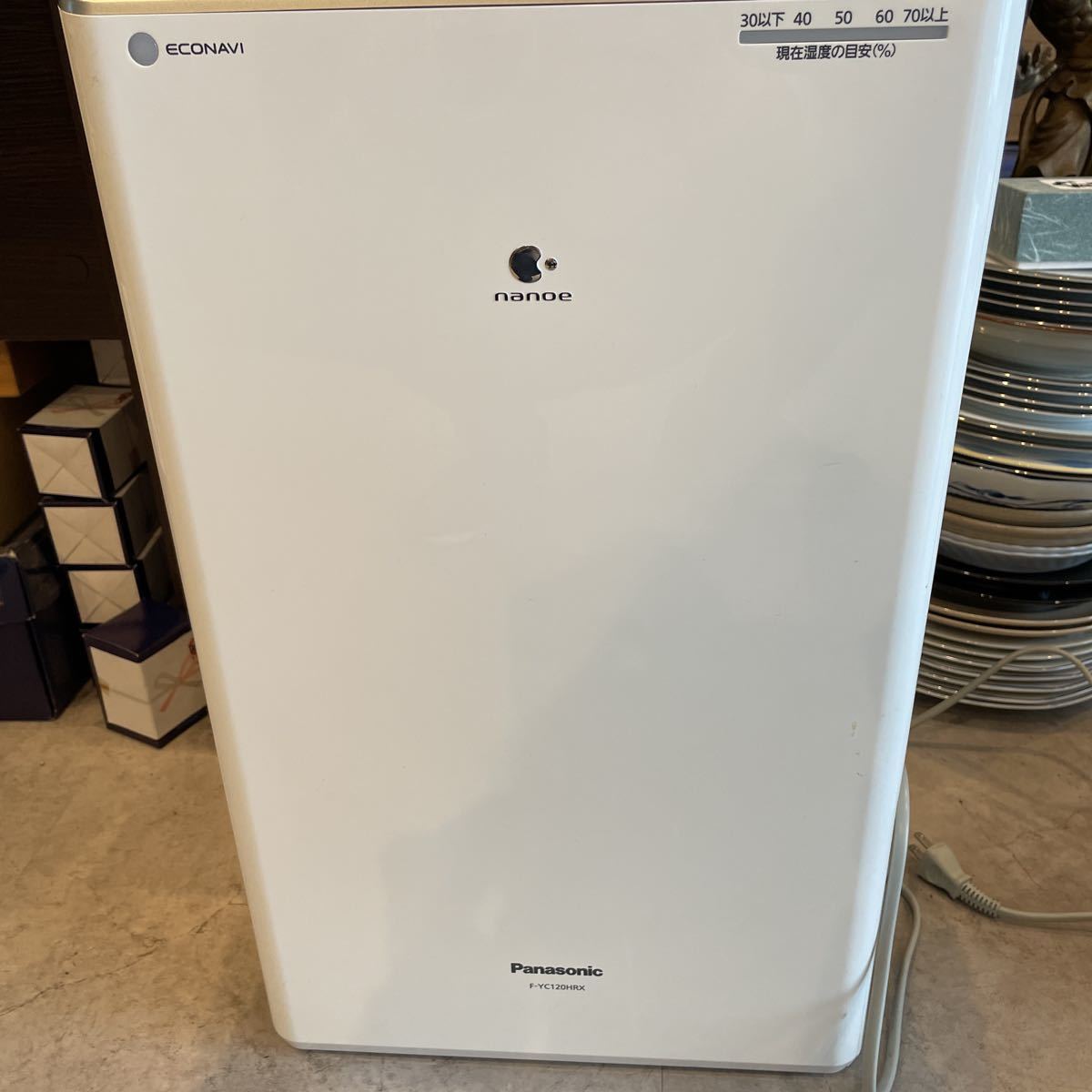 パナソニック加湿空気清浄機 Panasonic ナノイー F-YC120HRX 稼働確認