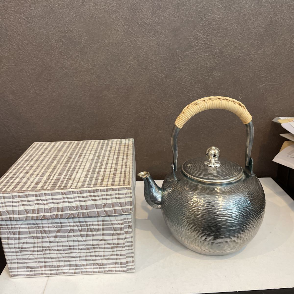 煎茶道具 急須 燻銀瓶 未使用 www.gastech.com.tr