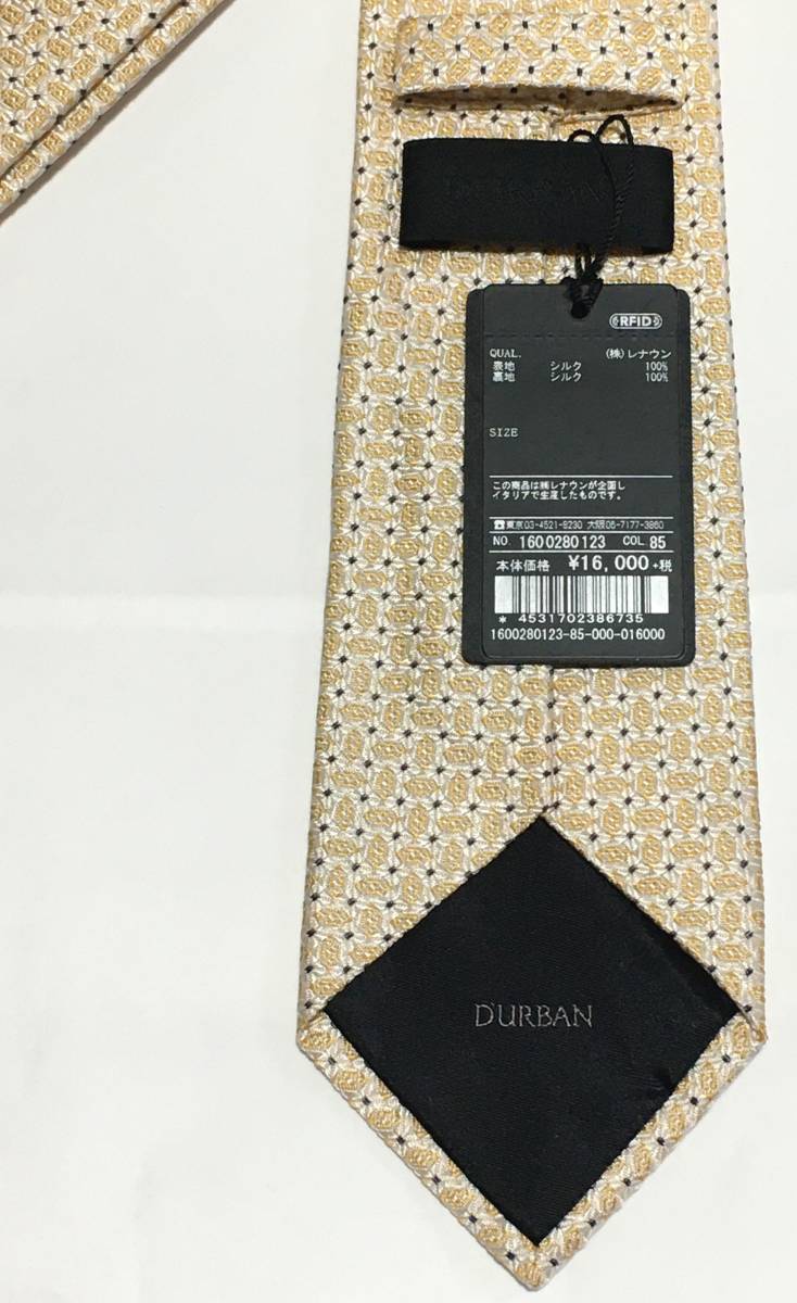 D'URBAN BLACK　ネクタイ　イタリア製　定価17.600円　ダーバン レナウン_画像3