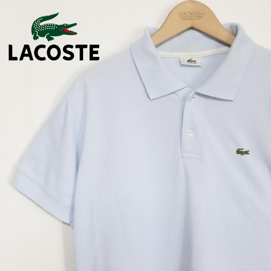 Yahoo!オークション   レア LACOSTE ラコステ ポロシャツ メンズ 水色