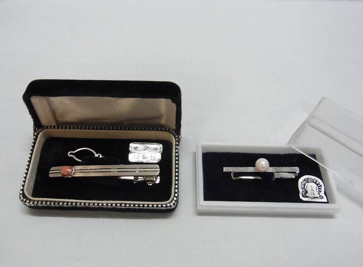 SILVER. equipped *book@ pearl .. necktie pin * gross weight /11g silver made silver product silver .. pearl pearl retro Vintage .60
