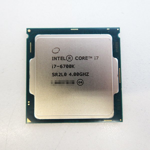 〇Intel Core i7 6700K【SR2L0/4.00GHz/LGA1151/4コア8スレッド/CPU