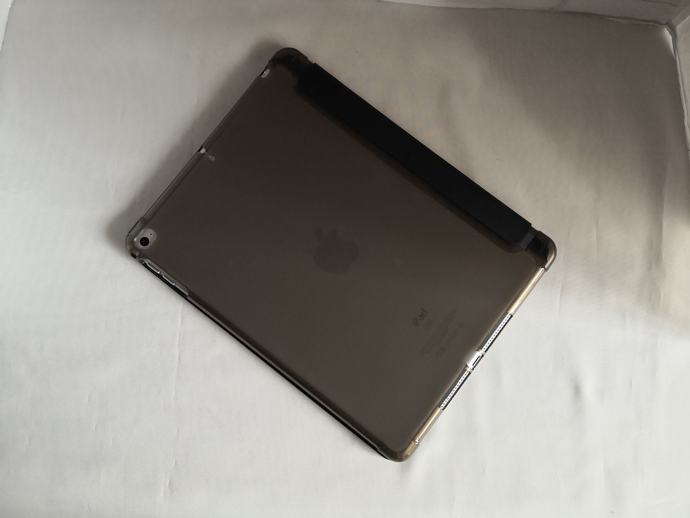 iPad 6世代/5世代/Air/Air2 共用 ブラック レザー スマートケース(ソフト素材) ペン収納OK スタンド機能 オートスリープ機能付き　_画像5