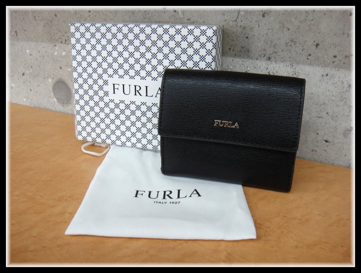 7351T【本物保証】 FURLA フルラ 二つ折り財布 コンパクトウォレット