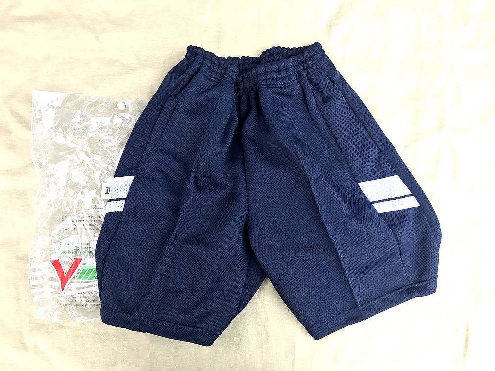 *matsuulaMatsuura former times unused short bread short pants size M 78 navy blue ②* search gym uniform gym uniform Showa Retro jersey 