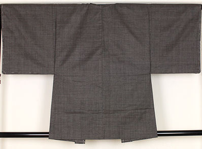 大島紬アンサンブル 正絹 濃茶地小亀甲 M寸 MY3053男性和服 紳士用 ...