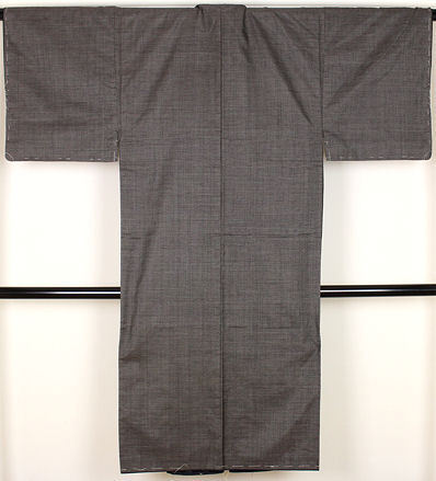 大島紬アンサンブル 正絹 濃茶地小亀甲 M寸 MY3053男性和服 紳士用 ...