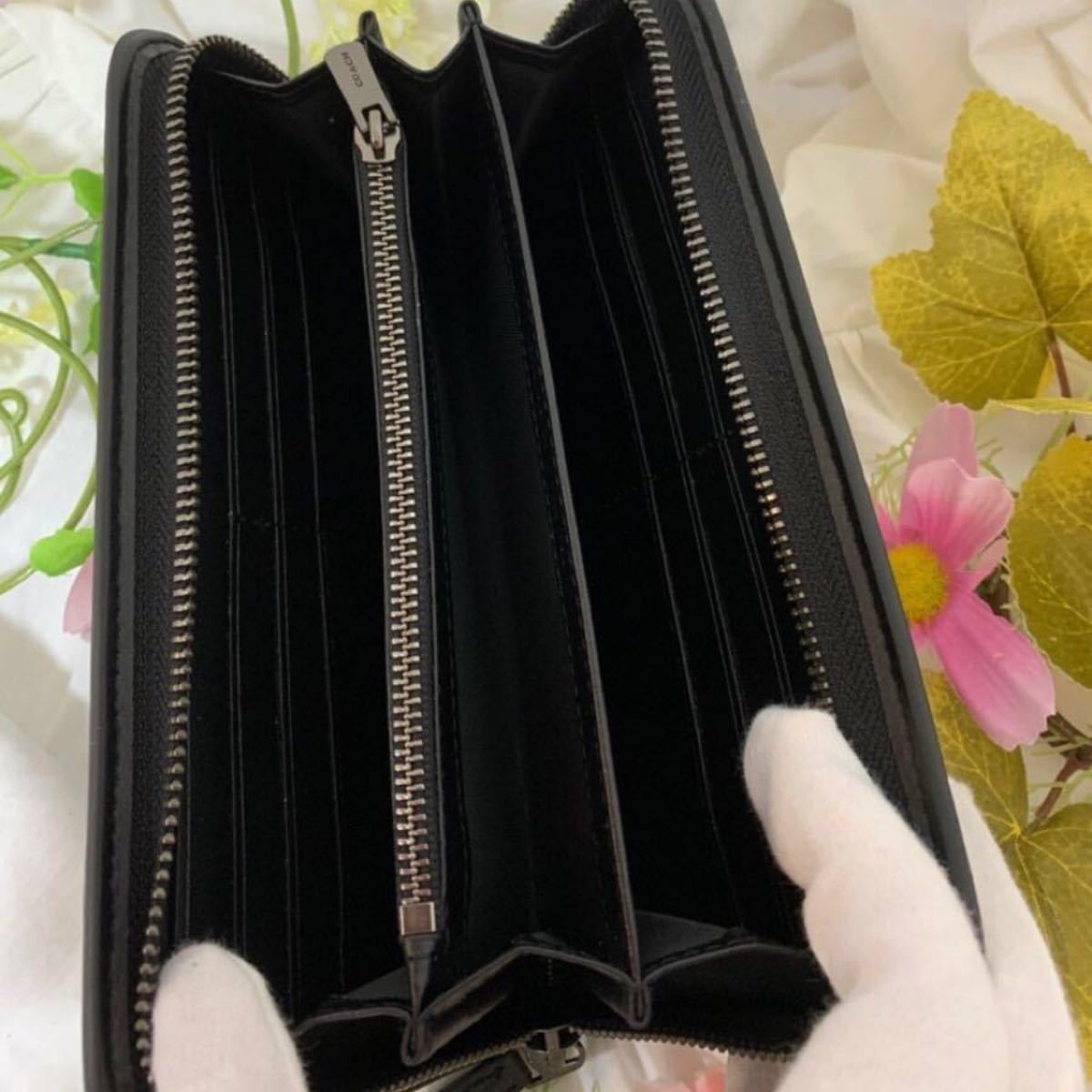 新品正規品】COACH ミッキー横顔 レディース長財布 www