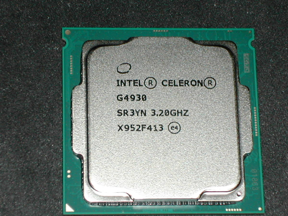 使用30分以内　Celeron G4930　LGA1151