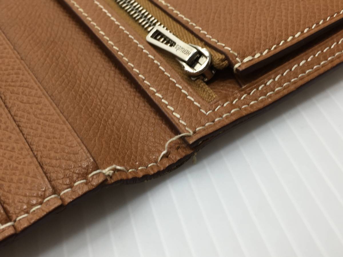 超特価SALE開催!】 長財布 エルメス べアン デュプリ 三つ折り 長財布