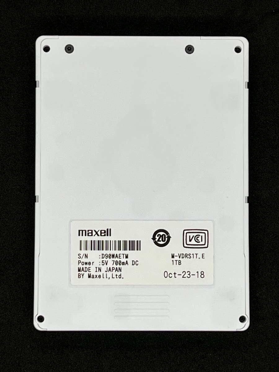 ☆送料無料☆良品☆ iVDR-S １ＴＢ カセットハードディスク ホワイト