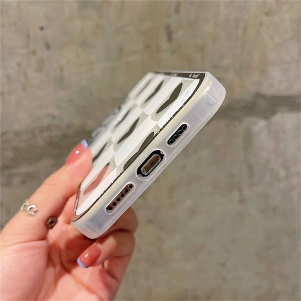 iPhoneケース ハート柄 iPhone12promax 白黒 モノトーン(黒 iPhoneケース ハート柄 iPhone12promax 白黒 モノトーン(黒