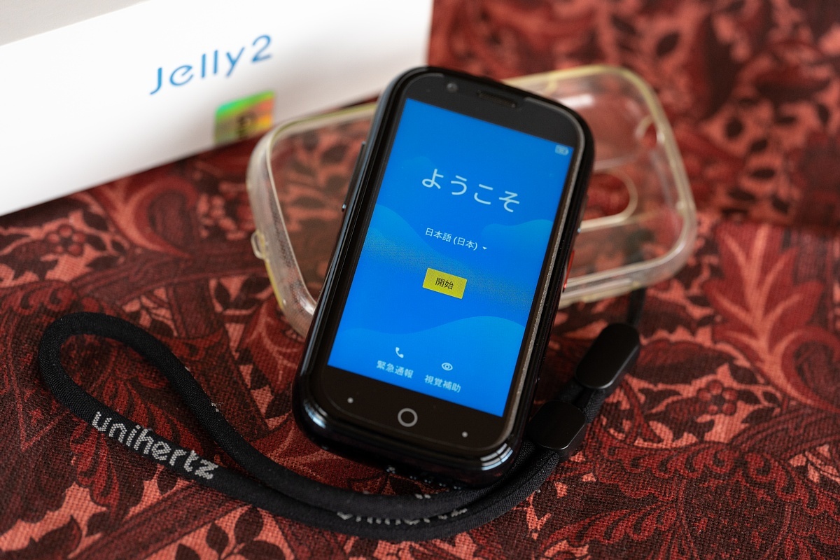 Unihertz Jelly2 Felica対応 中古 美品 別売予備ケース・予備ストラップ・予備液晶フィルム付き 残債なし