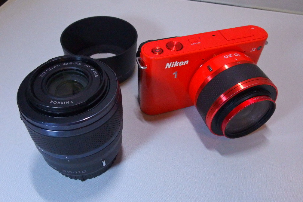 Nikon J2 10-30mm f3.5-5.6VR 30-110mm f3.8-5.6VR ダブルズーム 希少！限定色