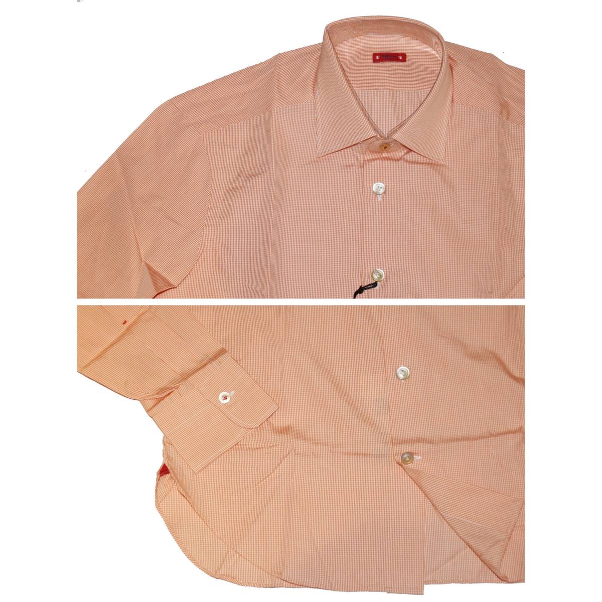 13万◇Kiton キートン【CIPA1960 ボルドー】手縫い◇シャツ◇41