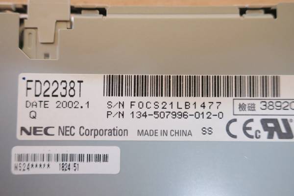 3.5 дюймовый тонкий FDD NEC FD2238T 1 шт. 