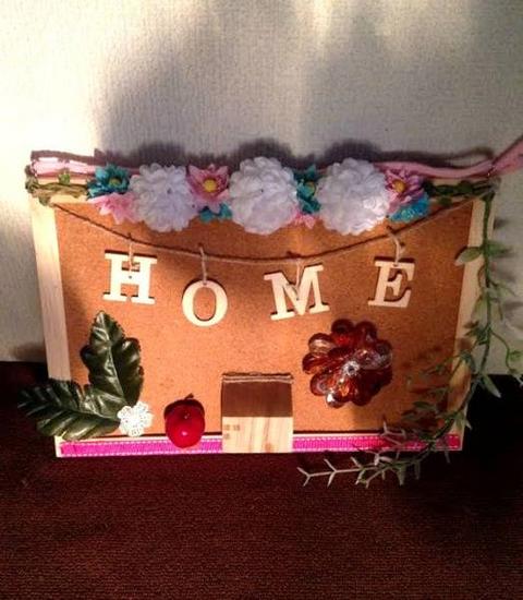  welcome board . flower natural . tree. . house ornament interior corkboard 
