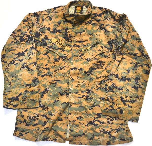 実物 米軍放出品 USMC 米海兵隊 MARPAT マーパット ピクセルウッドランド迷彩 ジャケット 上着 M/L_画像1