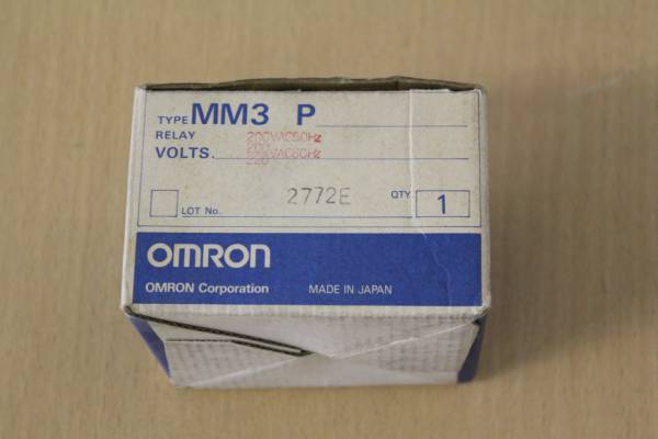 【中古品】OMRON/オムロン/TYPE MM3 P/200VAC50Hz/220VAC60Hz/安定した接触信頼性と高耐久性のパワーリレー③_画像2