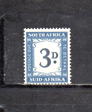 174061 南アフリカ 1950年 不足料切手 数字 3d_画像1
