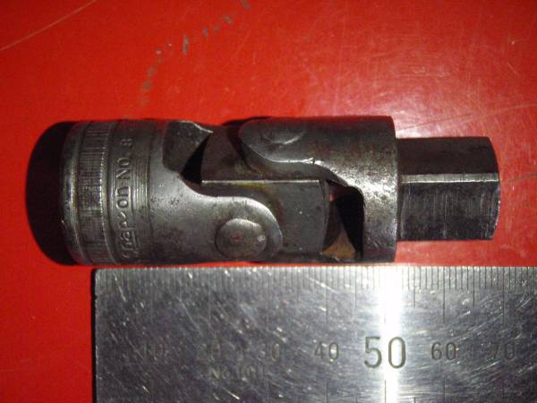 Snap/on ユニバーサルジョイント 1945年製 1/2sq drive レア vintage WW2 Universal Joint 12.7mm差込角 コレクター スナップオン