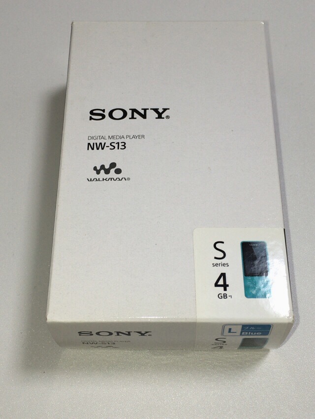 新品未使用】 SONY ソニー WALKMAN ウォークマン NW-S13 4GB ブルー S