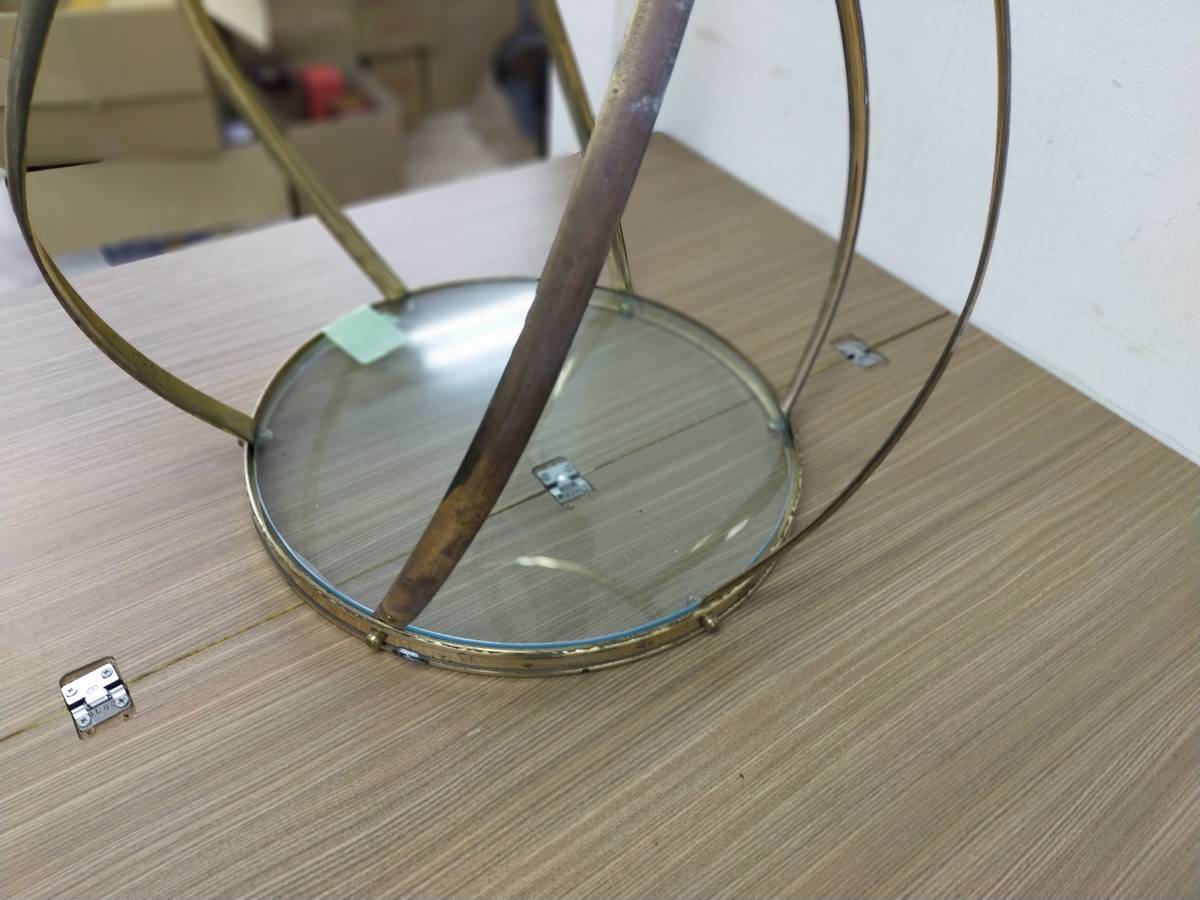 イタリー製真鍮とガラスのサイドテーブル_画像3