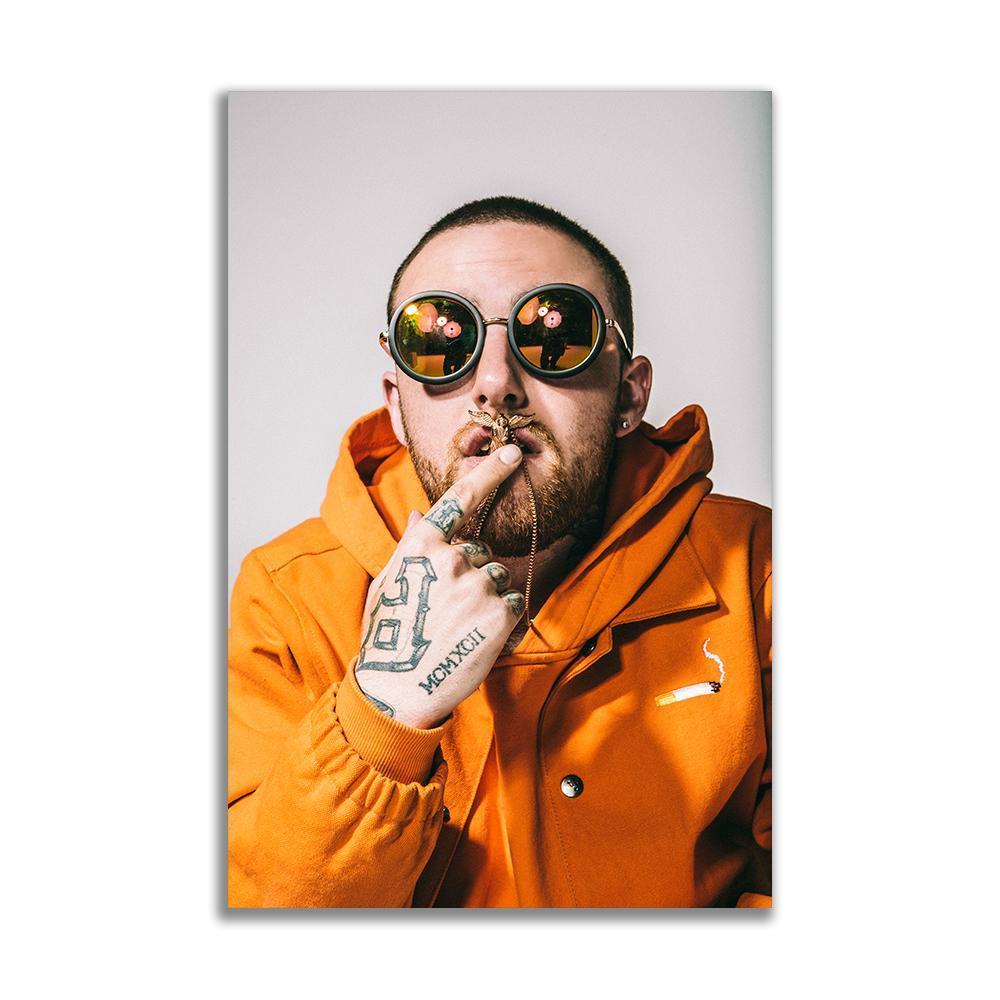 マック ミラー Mac Miller ポスター ボード パネル フレーム 70x50cm