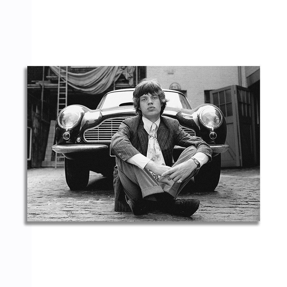 ローリング ストーンズ Rolling Stones ポスター ボード パネル フレーム 70x50cm 海外 ミック ジャガー キース グッズ 写真 雑貨 6_画像1