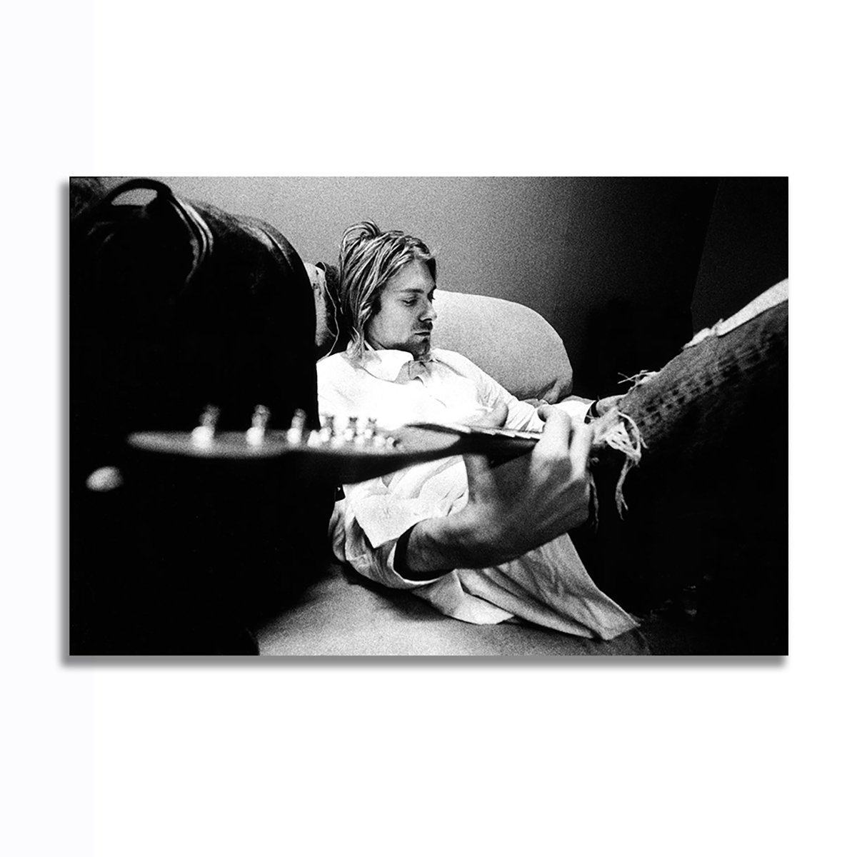 カート コバーン ニルヴァーナ ポスター ボード パネル フレーム 70x50cm 海外 ニルバーナ Kurt Cobain アート グッズ 写真 雑貨 14の画像1