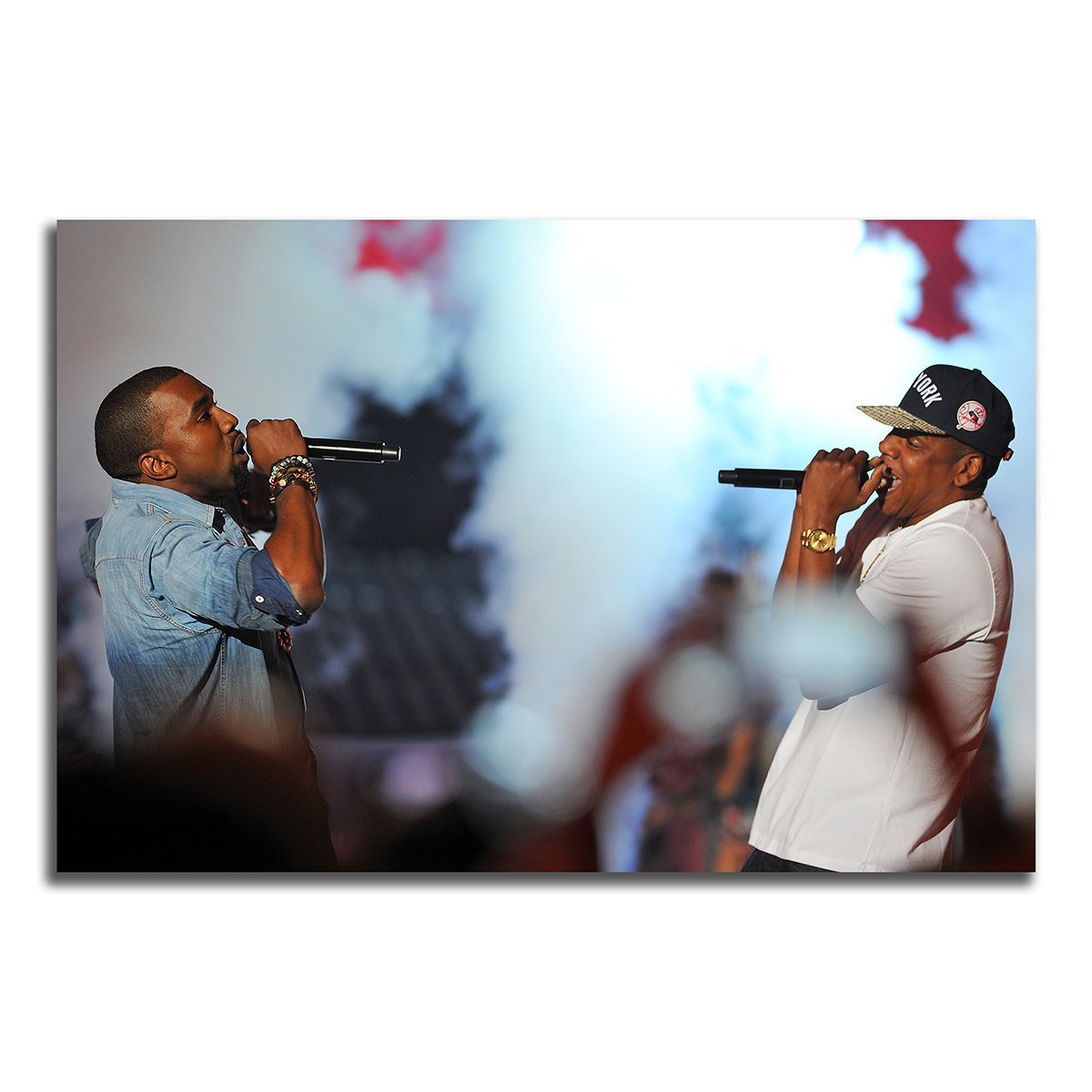 カニエ ウェスト Kanye West ポスター ボード パネル フレーム 70x50cm 海外 ヒップホップ ラッパー アート グッズ 写真 雑貨 絵 フォト 5_画像1