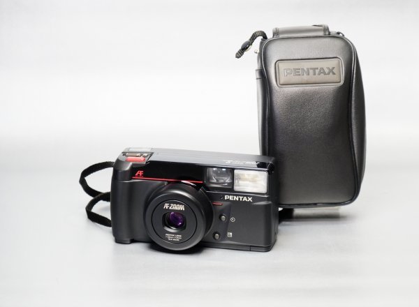 良好*ジャンク【PENTAX】ZOOM70-S*フィルムカメラ*ケース/ストラップ付き_画像1