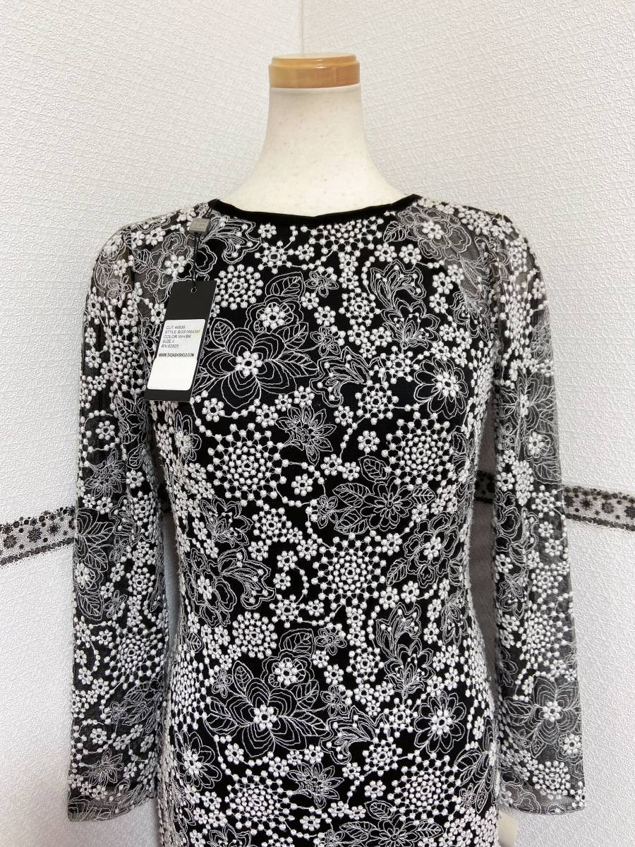 新品 4/9~11 Tadashi Shoji タダシショージ ブラック/ホワイト 新品 4/9~11 Tadashi Shoji タダシショージ ブラック/ホワイト