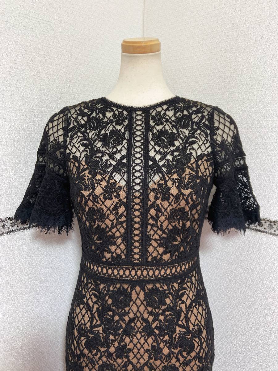 新同 4P/2/9号 Tadashi Shoji タダシショージ ブラック/ベージュ 新同 4P/2/9号 Tadashi Shoji タダシショージ ブラック/ベージュ