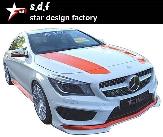 【M's】メルセデス・ベンツ CLA クラス C117 前期 TYPE B エアロ 3点セット s.d.f star design factory Mercedes Benz W117 180 250_画像1