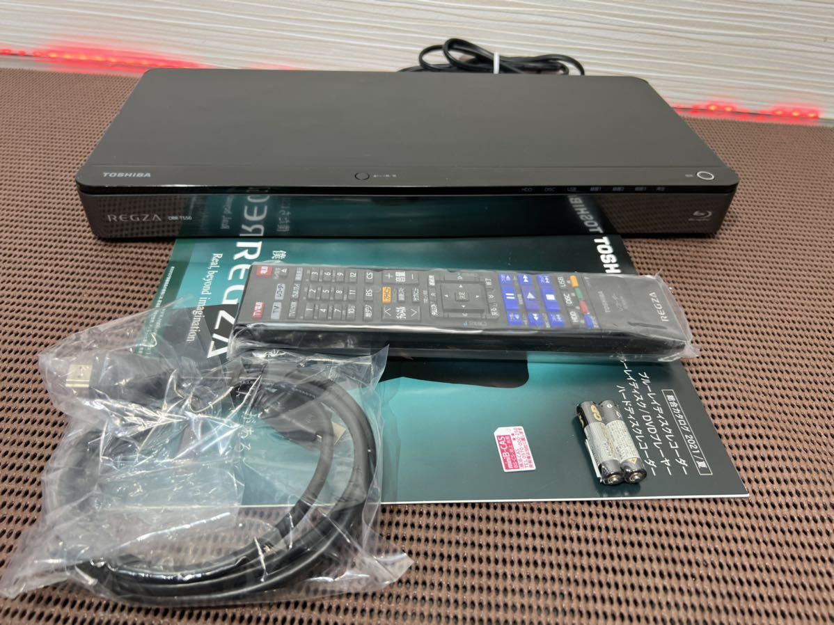 東芝 REGZA HDD1TB ブルーレイレコーダDBR-T550美品1か月保証4910