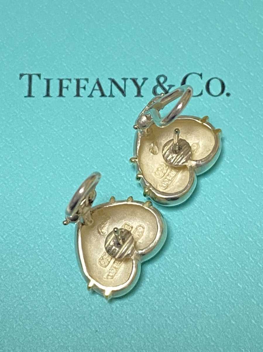 TIFFANY＆CO．ティファニー　ハート アロー コンビ ピアス　イヤリング　SV925 750 K18 _画像7