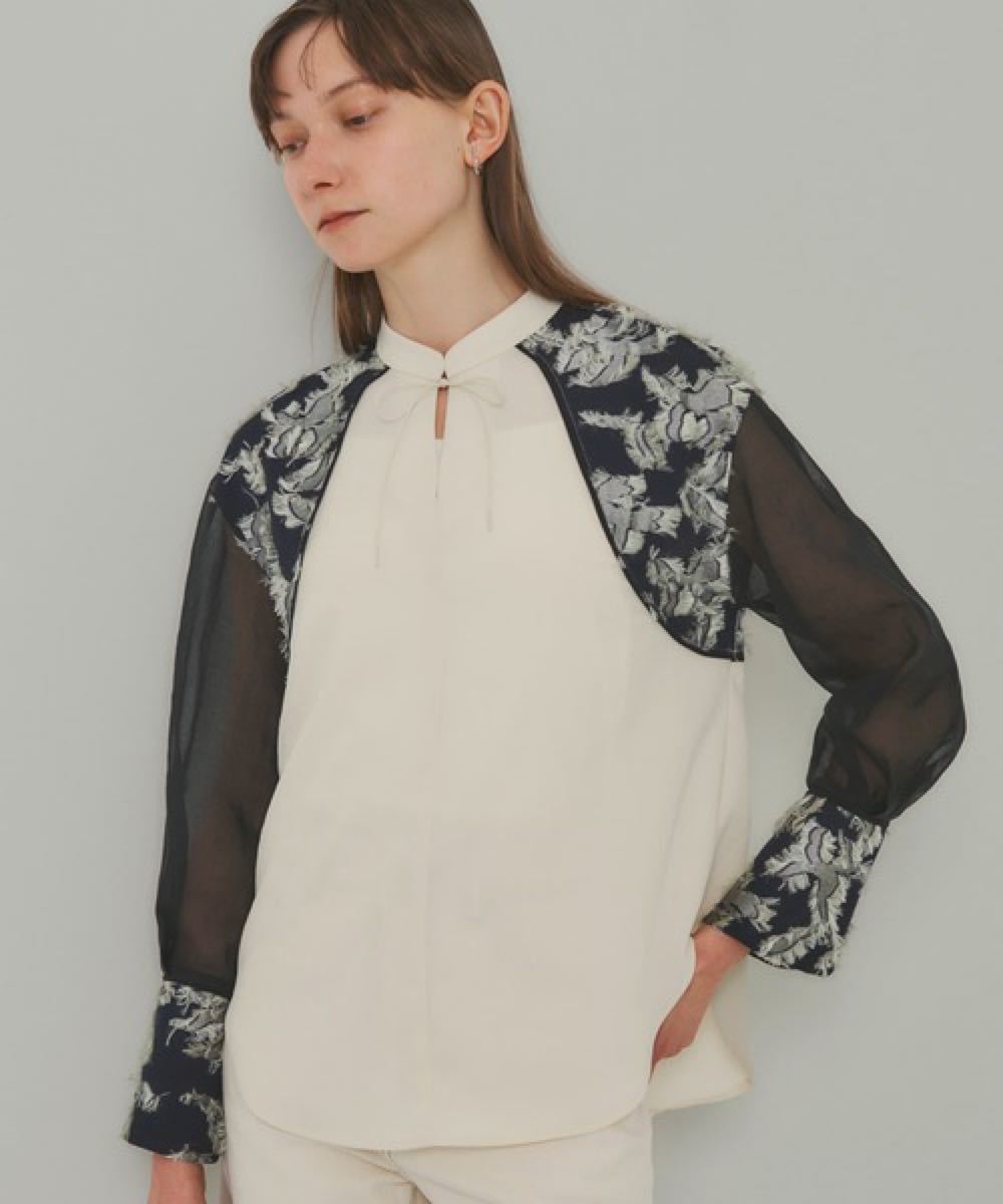 人気特価激安 SILK100% サーモンPINK チェーン総柄プリント シャツ