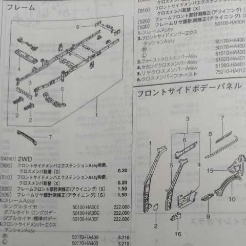 ★【パーツガイド】　日産　バネットトラック　(ＳＫ系)　H22.8～　２０１３年版 【絶版・希少】_画像3