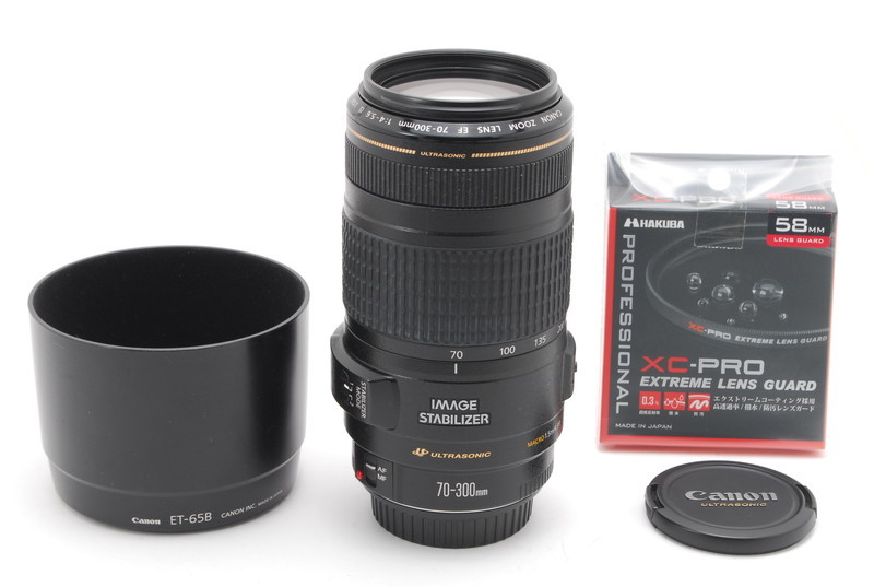 超美品 Canon EF 70-300ｍｍ F4-5.6 IS USM Telephoto filter 【期間限定】 876232@gg w New 驚きの値段 101 Lens キヤノン 望遠