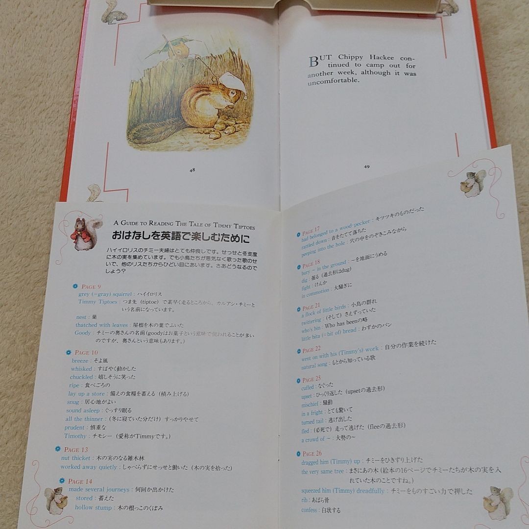 カルアシ チミーのおはなし りすのナトキンのおはなし ピーターラビット 英語 洋書 絵本 日本語解説付き 多読