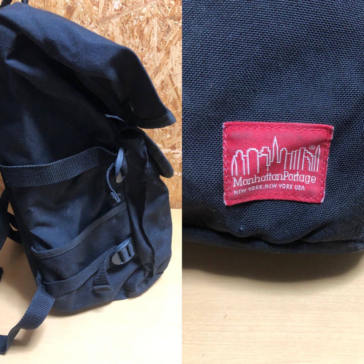 Manhattan Portage マンハッタンポーテージ　リュック　リュックサック　使用感強　汚れあり　ジャンク品_画像10