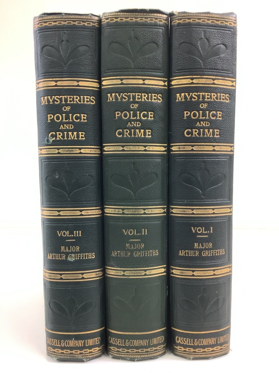 クリスマスファッション CRIME AND POLICE OF 【希少/まとめ】MYSTERIES 全3巻セット 1899年発行【ta04f】 洋書/英語/イギリス/警察/犯罪/資料 社会問題