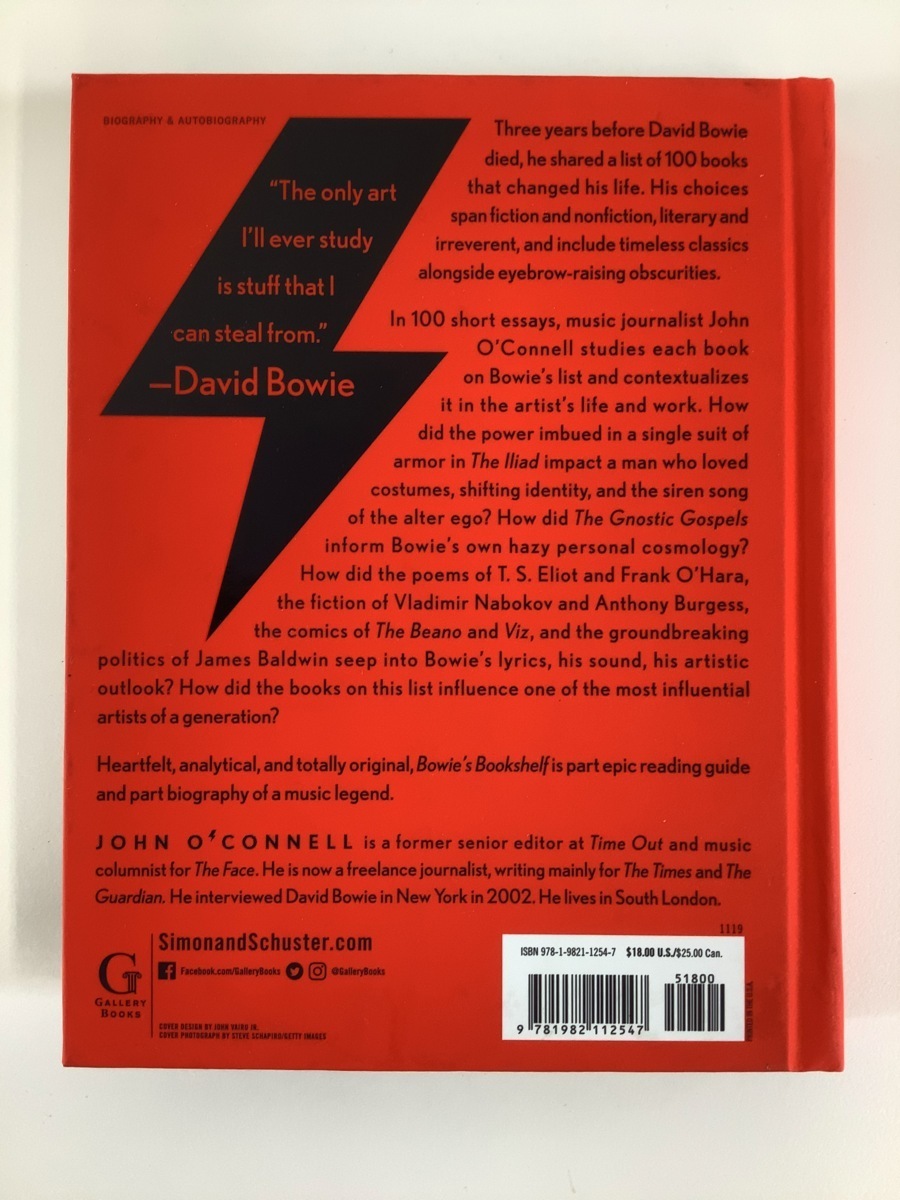 BOWIE’S BOOKSHELF デヴィッド・ボウイの本棚 洋書/英語 ハードカバー/人生を変えた100冊の本【ta05g】_画像2